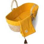 Muslin Hasır Sepet Tekstili - Marigold - Hardal - 85 cm
