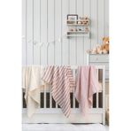 Müslin Örtü & Battaniye 3'lü Set %100 Pamuk Oeko-teks Sertifikalı 80x70 Cm Pembe