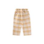 Müslin Pantolon 1-10 Yaş Hardal Ekose
