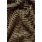 Müslin Yatak Örtüsü Ultra Yumuşak Yüksek Kaliteli 4 Kat Muslin Pike (Tek Kişilik (180X240 Cm) - Haki - 180 x 240 cm