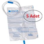 Musluklu Steril Idrar Torbası 2000 ml ( 5'li Paket )