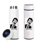Müslüm Baba Baskılı Dijital Göstergeli Çelik Termos - 450MLT - 10-12 Saat Sıcak ve Soğuk Tutma - 005 - 450 ml - Beyaz