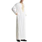 Müslüman Abaya, Erkek Sonbahar Müslüman Arap Giysileri, Orta Doğu Giyim, Dubai, Suudi İşlemeli Elbiseler