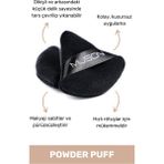 Muson Powder Puff Siyah Renkli Makyaj Süngeri Kolay ve Kusursuz Uygulama İçin Tasarlandı