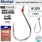 Mustad 10024 AP Notorious Delikli Olta İğnesi TS #2/0 (7 Adet)