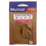 Mustad Alpha Point Ruthless Short Single A-Assıst5 Asist Olta İğnesi 1/0 No / 2 Adet