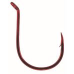 Mustad Ultra Point Kvd Double Wide GAP Dropshot Hook (Pack of 6), Red, size 1/0