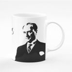 Mustafa Kemal Atatürk Baskılı Kupa - 1 Adet - 199 ml