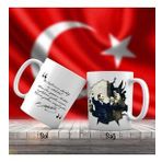 Mustafa Kemal Atatürk Misafiriyle Konuşurken - Atatürk'ün Sözleri -Kupa Bardak