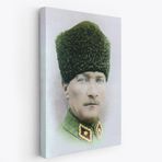 Mustafa Kemal Atatürk Portresi Dekoratif Kanvas Tablo, Duvar Dekoru CF56