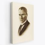 Mustafa Kemal Atatürk Portresi Dekoratif Kanvas Tablo, Duvar Dekoru CI59