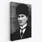 Mustafa Kemal Atatürk Portresi Dekoratif Kanvas Tablo, Duvar Dekoru CJ60