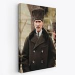 Mustafa Kemal Atatürk Portresi Dekoratif Kanvas Tablo, Duvar Dekoru FA125