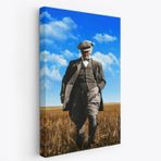 Mustafa Kemal Atatürk Portresi Dekoratif Kanvas Tablo, Duvar Dekoru FE129
