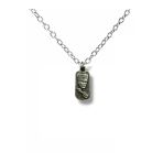 Mustafa Kemal Atatürk Silüeti Figürlü Künye Kolye – Gümüş Renk Unisex Metal Takı