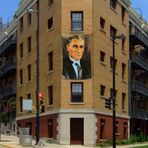 Mustafa Kemal Atatürk Sivil Portre Poster Cephe Bayrağı - 2x3 metre