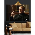 Mustafa Kemal Atatürk Siyah Takım Elbiseli Dekoratif Kanvas - Mdf Ahşap Tablo