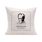 Mustafa Kemal Atatürk Temalı 1881-1938 Sonsuzluk Detaylı Kırlent Kılıfı