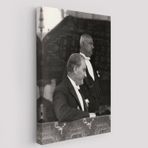 Mustafa Kemal Atatürk ve Karizması Dekoratif Kanvas Tablo, Duvar Dekoru 6052