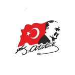 Mustafa Kemal Atatürk ve Türk Bayrağı Sticker 18cm