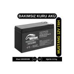 Mustang 12v 7ah Kuru Tip Akü - - Bakımsız Agm Tip Akü