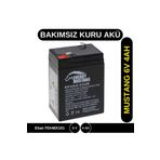 Mustang 6 Volt 4 Amper Bakımsız Kuru Akü 6v 4 Ah