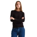 Mustang Basic Bisiklet Yaka Kazak, XL, 5003276375, Siyah, Kadın