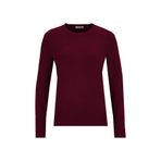 Mustang Basic Düz Kazak, XS, 5003276376, Bordo, Kadın