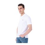 Mustang Baskılı Erkek Polo T-Shirt M5Sm-Tst1335, Beyaz, M