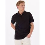 Mustang Baskılı Siyah Erkek Polo T-Shirt M5SM-TST1324 - XL