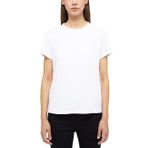 MUSTANG Bayan Tişört ADA - Regular Fit - XS S M L XL Beyaz Siyah Pamuk, Beyaz (General White 2045), XXL Plus