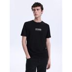 Mustang Bisiklet Yaka Baskılı T-Shirt, L, 5003335497, Siyah, Erkek