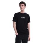 Mustang Bisiklet Yaka Baskılı T-Shirt, S, 5003335497, Siyah, Erkek