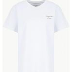 Mustang Bisiklet Yaka Düz Ekru Kadın T-Shirt M6SL-TST1232