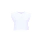 Mustang Bisiklet Yaka Düz T-Shirt, L, 5003230355, Beyaz, Kadın