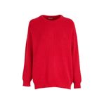 Mustang Bisiklet Yaka Loose Fit Örgü Kazak, M, 5003171701, Kirmizi, Kadın