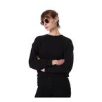 Mustang Bisiklet Yaka Nakışlı Sweatshirt, L, 5003166802, Siyah, kadın