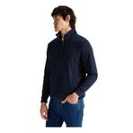 Mustang Dik Yaka İndigo Sweatshırt, XL, 5003277329, İndigo, erkek