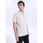Mustang Düz Bej Erkek Polo T-Shirt M6SM-TST1580 - 2XL