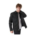 Mustang Düz Denim Gömlek, 2XL, 5003168851, Siyah, Erkek
