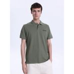 Mustang Düz Koyu Haki Erkek Polo T-Shirt M6SM-TST1579 - XL