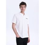 Mustang Düz Polo T-Shirt M6Sm-Tst1579, L, 5003335494, Beyaz, Erkek