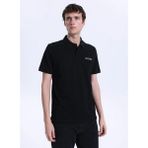 Mustang Düz Siyah Erkek Polo T-Shirt M6SM-TST1579 - XL