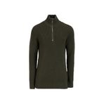 MUSTANG Fermuarlı Yaka Örgü Kazak 2XL, XXL, 5003168872, Haki, Erkek