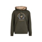 Mustang Kapüşon Loose Fit Baskılı Sweatshirt, S, 5003168819, Haki, erkek