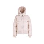 Mustang Kapüşonlu Crop Kapitone Puffer Mont, XL, 5003166983, Ekru, Kadın