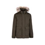 MUSTANG Kapüşonlu Kürklü Mont Erkek, 2XL, Kapüşonlu Kürklü Mont, Haki, mens