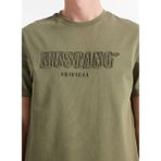 Mustang Koyu Haki Erkek Relaxed Baskılı T-Shirt M5SM-TST1288 - 2XL