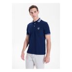 Mustang Lacivert Erkek Relaxed Nakışlı Polo T-Shirt M5SM-TST1356