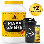 Mustang Nutrition Mass Gainer Karbonhidrat Tozu 5000 Gr 50 Servis Çilek + Shaker + Protein Kahve Hediyeli